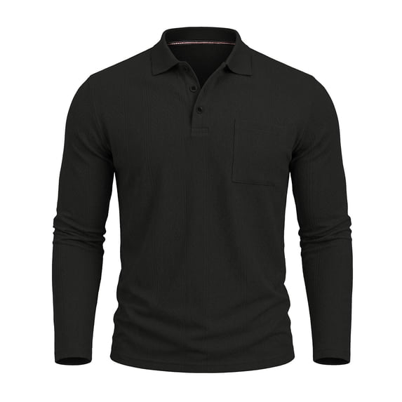 Kezqiaxn Casual Shirts for Men Fashion Long Sleeve Loose Pullover Tops Fall Collared Business Work Shirt Men's Clothing