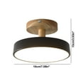 thumbnail image 1 of Kezqiaxn Ceiling Light Clearance Corridor Lights Hallway Lights Personalized Entrance Hall Lights Nordic Wooden Balconies Cloakrooms Lighting Fixtures Black, 1 of 5
