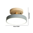 thumbnail image 1 of Kezqiaxn Ceiling Light Corridor Lights Hallway Lights Personalized Entrance Hall Lights Nordic Wooden Balconies Cloakrooms Lighting Fixtures Gray, 1 of 5