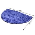 thumbnail image 1 of Kezqiaxn Chenille Bathroom Rugs Semicircle Entryway Rug for Bedroom Kitchen Living Room Carpet Absorbent Non-Slip Bath Mat, Super Absorbent for Courtyard Swimming Floor Mats Purple, 1 of 7