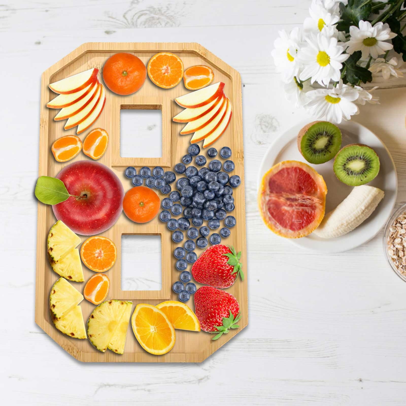 Number Platters Kezqiaxn Christmas Decorations Number Wooden Charcuterie Boards Wooden ...