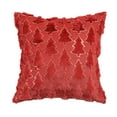 thumbnail image 1 of Kezqiaxn Christmas Pillow Protector 17.7x17.7Inch Soft Couch Pillow Covers Christmas Tree Throw Pillow Cover Breathable Plush Pillowcase Outdoor Sofa Back Cushion Covers for Xmas Reddish Brown, 1 of 3