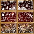 thumbnail image 1 of Kezqiaxn Christmas Window Clings for Glass Windows 6Pcs Merry Christmas Snowflake Window Stickers Decals for Glass Window Double Sided Christmas Decorations for Home Office School Classroom Ornaments, 1 of 8