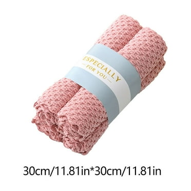 Kezqiaxn Cleaning Supplies Clearance Multi Functional Kitchen Cleaning Cloth with 4 Pcs of Ultra Fine Fiber Cleaning Cloth Pink