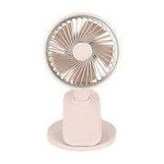 Kezqiaxn Clip Fans Clearance Small Clipable Desktop Fan with Base Usb Rechargeable Table Standing Bedroom Faning Gifts for Mom Summer Cool Supplies 3.94*3.94*6.50Inch Pink