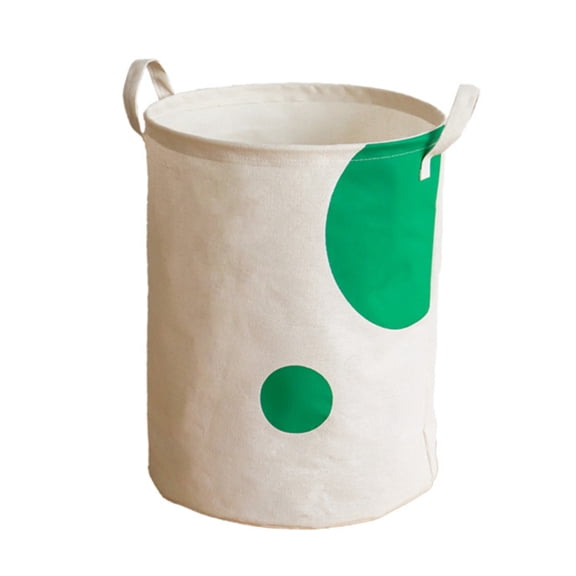 Kezqiaxn Collapsibles Laundry Baskets Large Capacity Cotton and Linen Cloth Dirty Clothes Basket Toys and Sundries Storage Bucket Multifunctional Foldable Thickened Storage Basket With Hand Strap