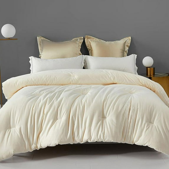 Kezqiaxn Comforter Duvet Insert, 200x150cm Quilted Comforters Full Size Duvet Insert for All Season Duvet, Down Alternatives Bedding Comforter with Tabs, Ultra Soft, Breathable Comforters