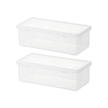 Kezqiaxn Cute Pencil Box Clearance Extra Large Capacity Pencil Case Stackable Clear Stationery Box Office Supplies Storage Organizer Bins for Gel Pens Erasers Tape Pen/Pencils Mark 2Pc