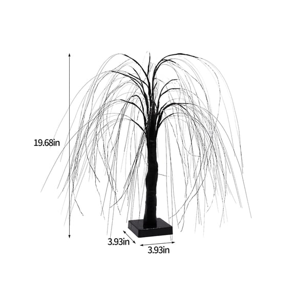 Kezqiaxn Decorative Lights 60 LED 20 Inch Tree Lights , 8 Light Modes Glowing Christmas Decoration for Indoor Outdoor Home Holiday Wedding Party Decoration Black