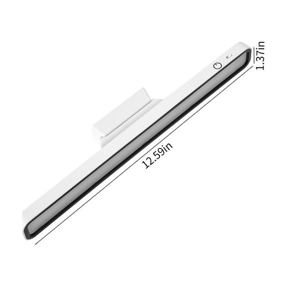 Kezqiaxn Desk Lamp Dimmable Remote Control Light Bar, 5W Built-In 2000Mah Battery and Stick Magnet Mount, for Reading, Closet, Cabinet, Makeup Mirror, Bedside, Study Light White