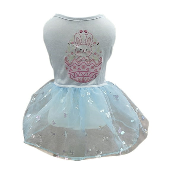 Kezqiaxn Easter Day Dog Cats Dress Clearance, Cute Dog Easter Outfit, Bunny Dog Dress, Holiday Dog Clothes for Small Dogs Gril, Pet Cats Clothing for Small Boys Puppies Pet Doggie Doll