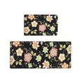 thumbnail image 1 of Kezqiaxn Fall Kitchen Rugs Set of 2, Antis Fatigue Cushioned Comfort Standing Desk Mat Kitchen Rugs Non Slip Washable Floor Mats Thanksgiving Home Decorations 47.24x15.75In and 23.62x15.75In Black, 1 of 6