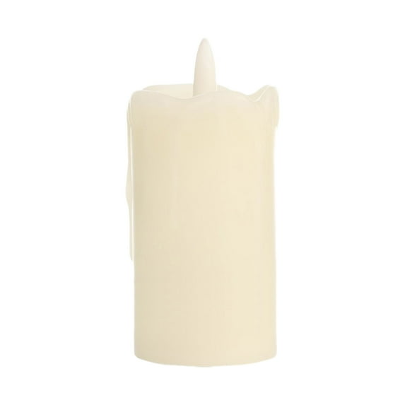 Kezqiaxn Flameless Candles Clearacne Battery Operated Candles LED Electronic Candle Cylindrical Paraffin Candle Timing Electronic Candle Light for Birthday Originality Wedding White