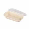 thumbnail image 1 of Kezqiaxn Food Storage Containers Packing Box Disposable Lunch Box Biodegradability Lunch Box Microwaveable Lunch Box Khaki, 1 of 8