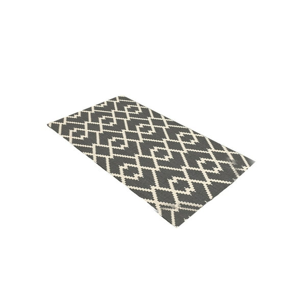 Kezqiaxn Front Door Mat Washable Non-Shedding European Retro Lattice Printed Floor Mat Door Mat Sewer Mat Entrance Door Kitchen Bathroom Mat Non-Slip Mat Brown