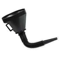 Kezqiaxn Funnel for Car, Plastic Large Funnels Wide Mouth With Strainer, Oil Funnel Automotive Flexible With Hose for Cars and Motorcycles, Engine Oil, Liquid, Diesels, Kerosene and Gasoline Black