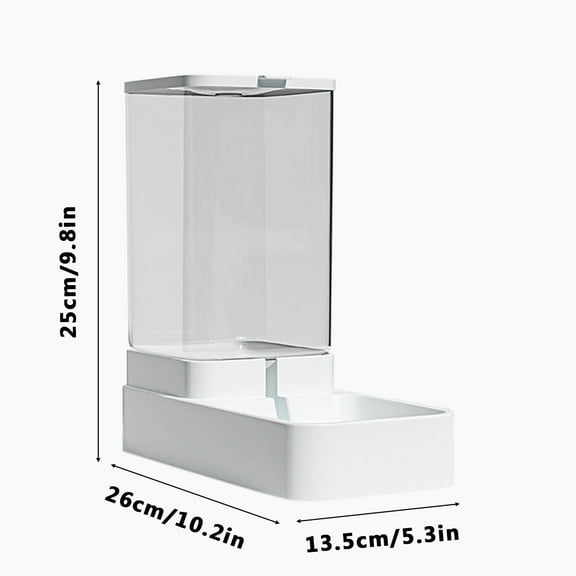 Kezqiaxn Garden Supplies Automatic Cats Feeder Smart Timed Cats Feeding Station 3.8L Auto Dog Waterer Bowl Dispenser Water Dispense Pet Food Container Programable Dry Food Dispenser