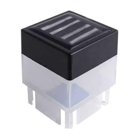 Kezqiaxn Garden Supplies Solar Powered Outdoor LED Square Fence Light Garden Post Lamp White