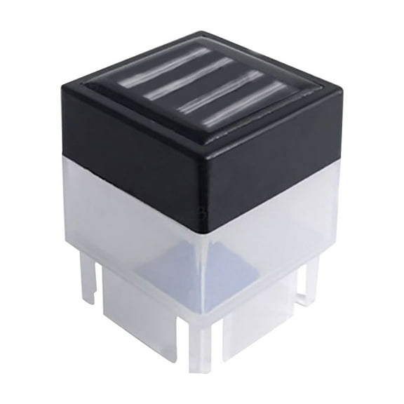 Kezqiaxn Garden Supplies Solar Powered Outdoor LED Square Fence Light Garden Post Lamp White