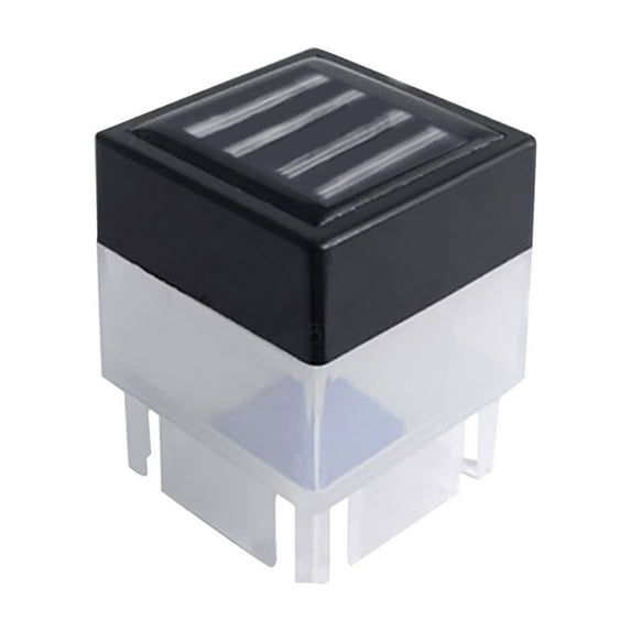 Kezqiaxn Garden Supplies Clearance Solar Powered Outdoor LED Square Fence Light Garden Post Lamp Yellow
