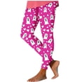 thumbnail image 1 of Kezqiaxn Halloween High Waisted Pants for Women Stretchy Running Yoga Workout Trousers Womens Leggings Plus Size Fashion Hot Pink M, 1 of 5