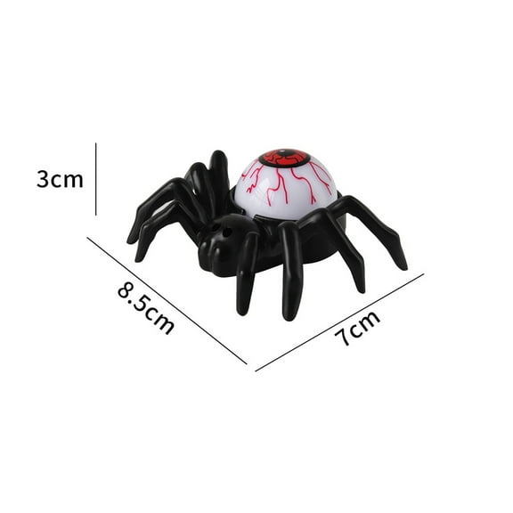 Kezqiaxn Halloween Spider Tea Lights, Novelty Led Flameless Spider Eye Candle Light Holder Lights Battery Operated Orange Tea Lights for Halloween Party Table Home Spooky Decor