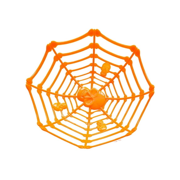 Kezqiaxn Halloween Spider Web Plastic Basket Bowls Trick Or Treat Candy Bowl Halloween Party Bowls Large Candy Holder Bowls for Halloween Party Day of The Dead Supplies Decoration