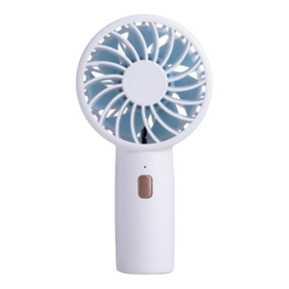 Kezqiaxn Handheld Fan Mini Handheld Fan Battery Powered Small Portable Adjustable Speed USB Rechargeable Fan Powerful Eyelash Fan Suitable for Kids Women Men Indoor Outdoor Travel White