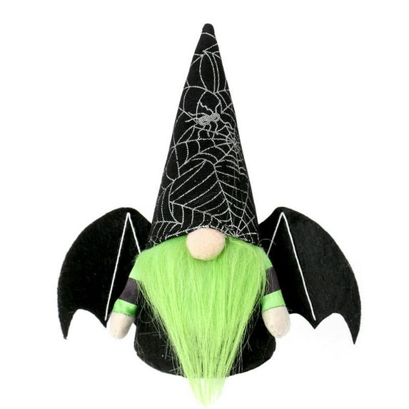 Kezqiaxn Handmades Bats Gnomes Plush Decor, Halloween Tomte Gnomes Dwarf Old Man Rudolph Cute Couples Home Dinning Table Gnome Ornament Gifts for Tiered Tray, Fireplace, Yard