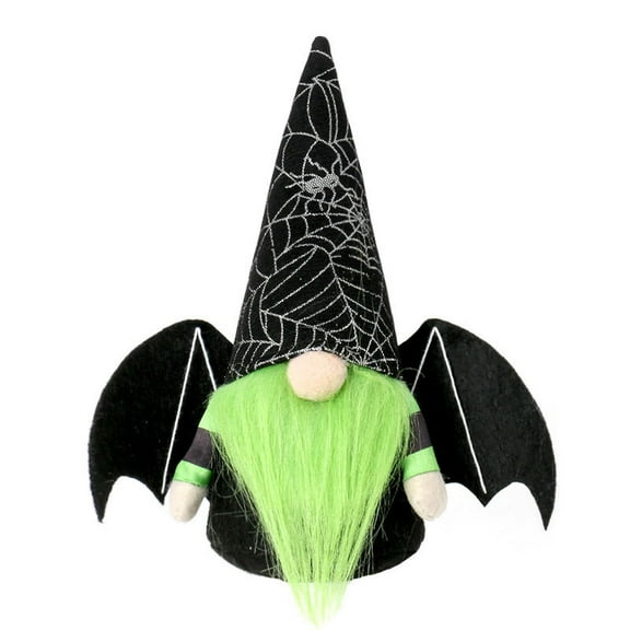 Kezqiaxn Handmades Bats Gnomes Plush Decor, Halloween Tomte Gnomes Dwarf Old Man Rudolph Cute Couples Home Dinning Table Gnome Ornament Gifts for Tiered Tray, Fireplace, Yard