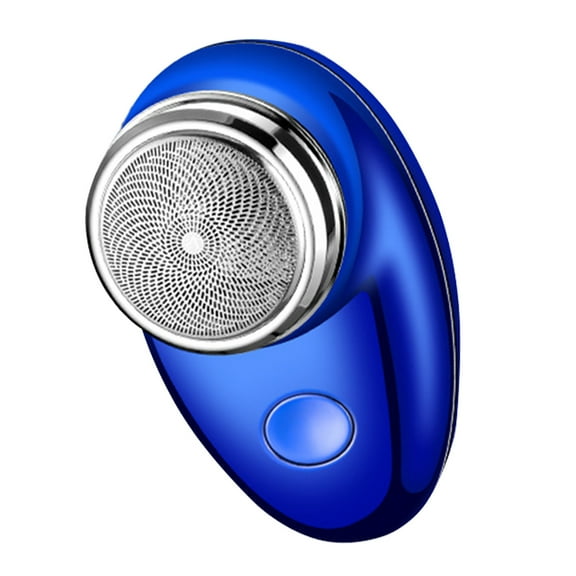 Kezqiaxn Home Accessories Electric Shaver for Men Pocket Size Mini Portable Shaver Wet and Dry Mens Shaver Usb Rechargeable Shaver Charging Easy One-Button Use Suitable for Home, Car Blue