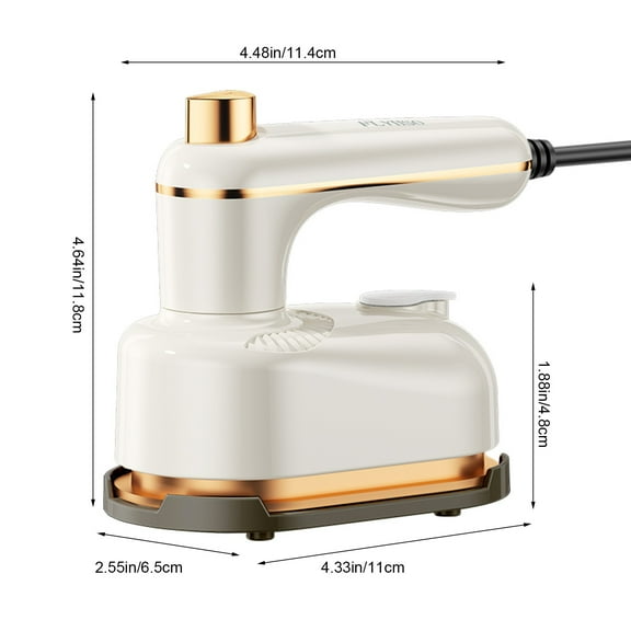 Kezqiaxn Home Gadgets Foldable Portable Mini Handheld Travel Steam Iron for Clothes Hanging Ironing Machine Household Small Dormitory Clothes Ironing Tool Household Steam Iron White