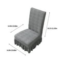 thumbnail image 1 of Kezqiaxn Home and Kitchen Gadgets Chair Covers for Dining Room Stretch Chair Slipcovers with Skirt for Kitchen Seat Protectors Wedding Banquet Decor Kids Spandex Fabric Washable Dark Gray, 1 of 7