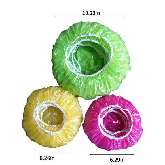 Kezqiaxn Home and Kitchen Gadgets 60 Reusable Elastic Food Bowl Storage Covers Variety of 3 Translucent Stretchable Sizes and Colorful Dish Covers Replace to Foil Plastic Wrap