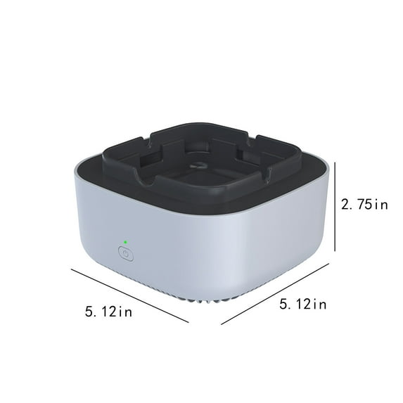Kezqiaxn Home and Kitchen Gadgets Soot-Ashtray for Cigarettes, Multifunctional Ash Tray for Indoor Home Office, Small Negative Indoor Atmospheric Purifiers Gray