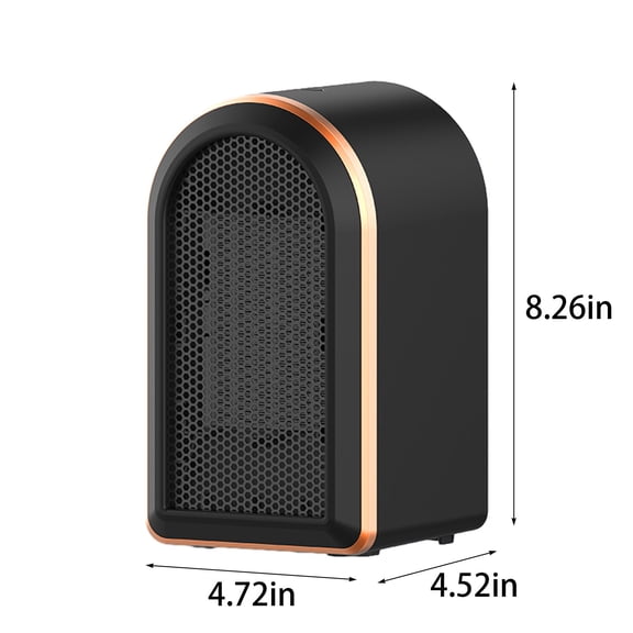 Kezqiaxn Home and Kitchen Gadgets Space Heater, 1200W Electric Heaters Indoor Portable with Thermostat, Fast Heating Ceramic Room Small Heater with Heating and Fan Modes for Bedroom, Office And Black