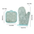 thumbnail image 1 of Kezqiaxn Home and Kitchen Gadgets Thickened Insulated Gloves Oven Baking Gloves Insulation Pads MicroWaves Gloves Kitchen Mats Suitable for Kitchens Restaurants Bakeries Outdoor Barbecues Green, 1 of 5