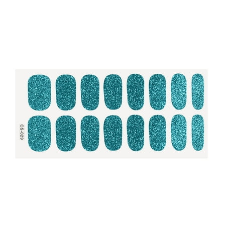 Kezqiaxn Home Supplies 16 Small Nail Art Stickers Solid Color Glossy Nail Stickers