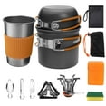 thumbnail image 1 of Kezqiaxn Home Supplies Camping Cookware Portable Mess Kit Camping Pot and Pans Coo Sets Cookware Kitchen Utensils, 1 of 9