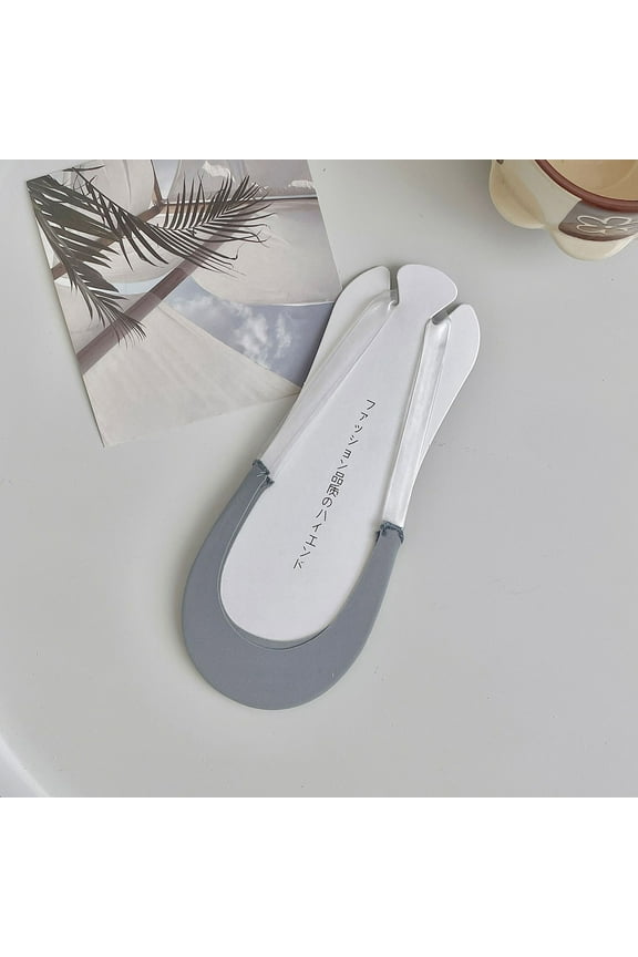 Home Supplies Toe Topper Socks High Heel Socks Women Summer Thin Bottom Breathable Non-Slip Socks Blue