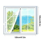 Kezqiaxn Home Supplies Window Screen Adjustable Window Nets Stainless Steel Wire Fine Mesh Screen Protector 39x47 Inches Window Frames with Mesh White