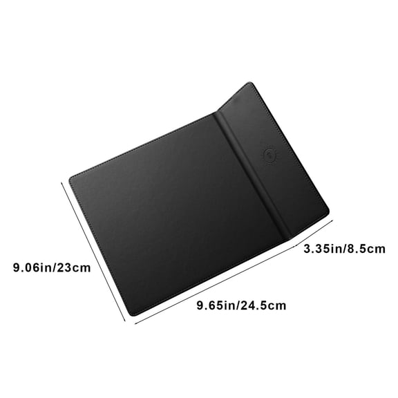 Kezqiaxn Home and Kitchen Gadgets 5W Fast Charging Office Small Computer Folding Mouse Pad Multifunction Wireless Charging Stand Mouse Pad Black