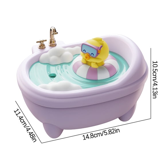 Kezqiaxn Humidifiers for Bedroom New Cute Pet Bathtub Humidifier Mood Light Mini Bedroom Office Silent Spray Desktop Hydration Instrument Gift