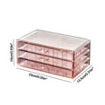 thumbnail image 1 of Kezqiaxn Jewelry Box Jewellery Storage Box Transparent Multi-Layer Large Capacity Ring Earring Necklace Bracelet Home Drawer Jewellery Box Pink, 1 of 5