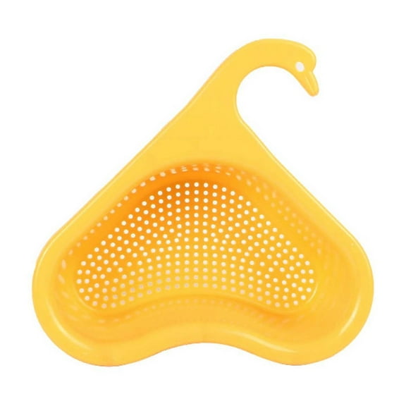 Kezqiaxn Kitchen Supplies Hanging Sink Drains Basket Storage Kitchen Gadgets Multifunctional Storage Sink Drains Rack Yellow