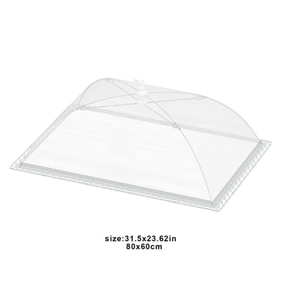 Kezqiaxn Kitchen Supplies Mesh Food Cover Tent Umbrella for Outdoor Screen Tent Party Picnic Bbq Reusable and Foldable Food Tent Foldable Table Cover White
