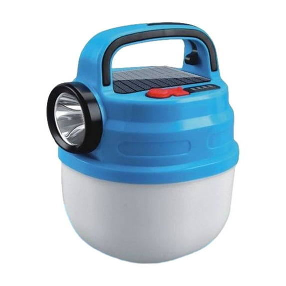 Kezqiaxn LED Tent Light Portable Flashlight Outdoor Camping Light Solar Powered USB Charging Camping Tent Lantern With 6 Light Modes Ip65 Hanging Tent Lights for Outside Blue