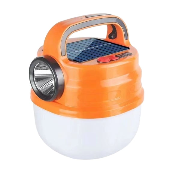 Kezqiaxn LED Tent Light Portable Flashlight Outdoor Camping Light Solar Powered USB Charging Camping Tent Lantern With 6 Light Modes Ip65 Hanging Tent Lights for Outside Orange