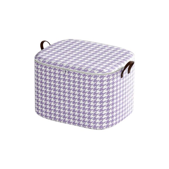 Kezqiaxn Large Capacity Non-Woven Storage Bag Wardrobe Cloakroom Storage Box Stackable Storage Bags Clothing Storage Boxes Large Moving Bin Purple
