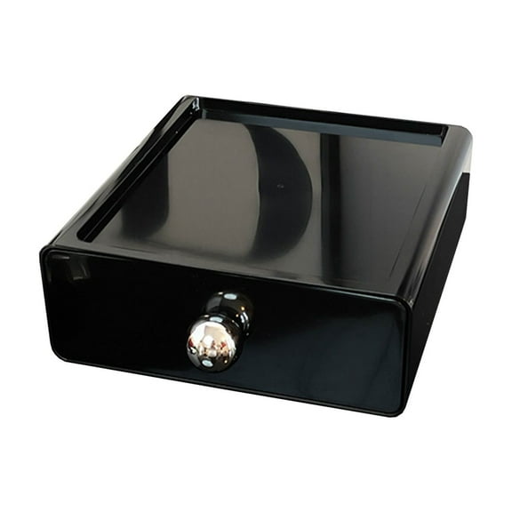 Kezqiaxn Makeup Organizer with 1 Drawers Cosmetics Organizer for Bedroom and Bathroom Vanity Countertops Large Capacity Cosmetic Storage Box for Skincare Cream Perfume Lipstick Dresser Counter Black